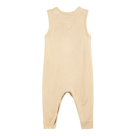 Light Brown Pumpkin Knit Romper