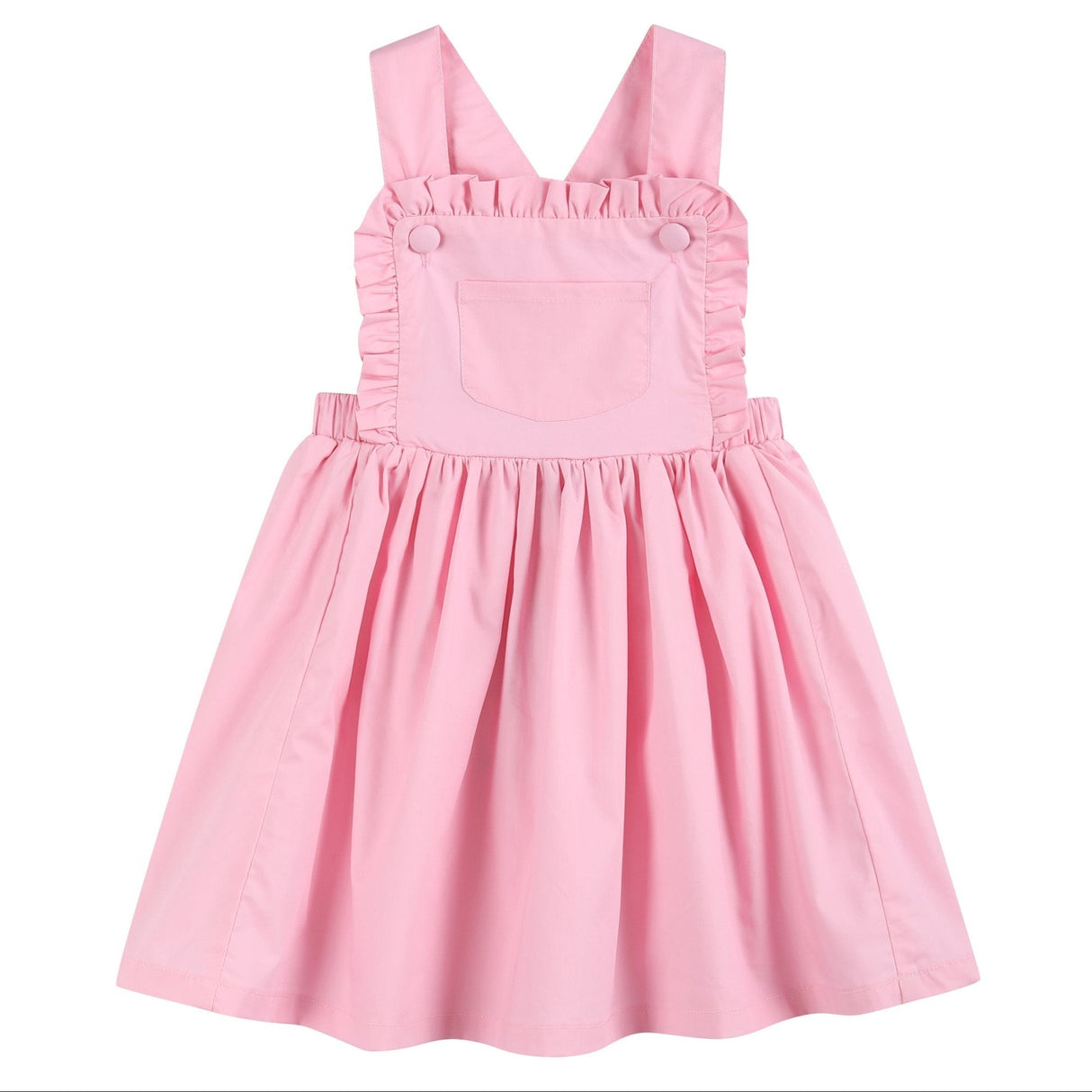 Light Pink Ruffle Jumper Dress