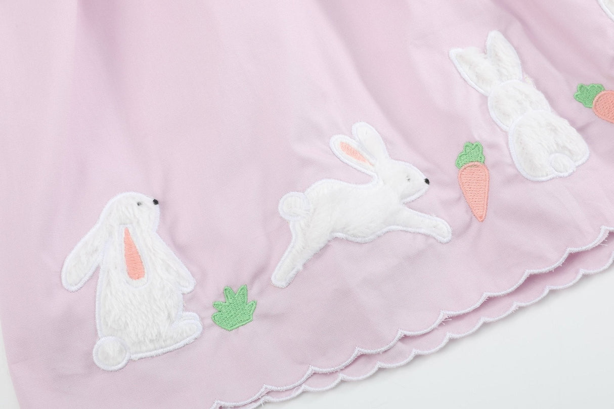 Light Purple Bunny and Flowers Dress