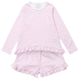 Rorie Girls' Short Set - Pretty Pink Bows - HoneyBug 