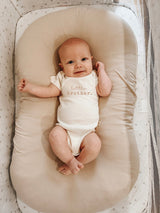 Little Brother Clay Organic Cotton Baby Bodysuit Short Sleeve - HoneyBug 