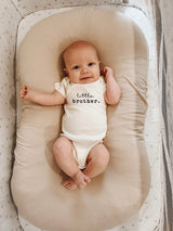 Little Brother Organic Cotton Short Sleeve Baby Bodysuit - HoneyBug 