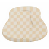 Beige White Checkered New Lounger Curve Cover