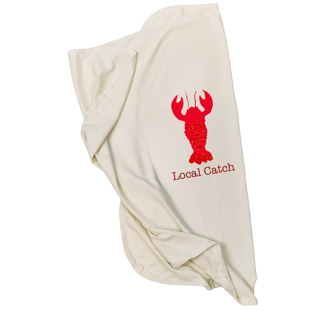 Lobster Local Catch Lobster Baby Blanket - HoneyBug 