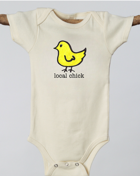 Local Chick Short Sleeve Romper - HoneyBug 