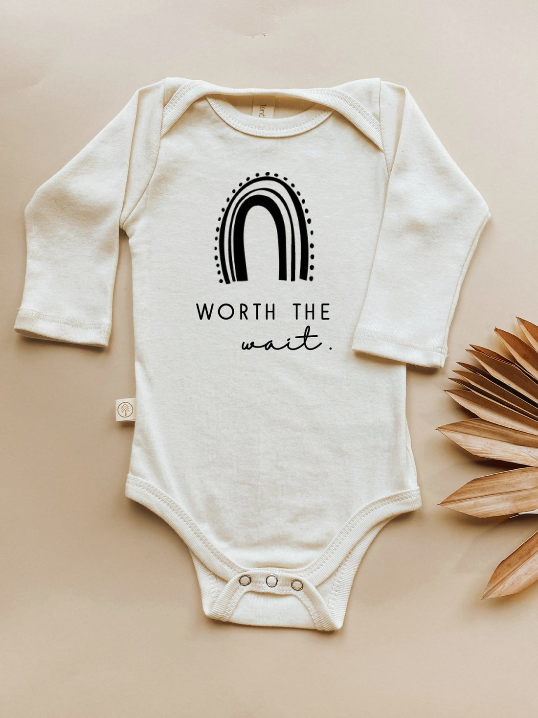 Worth the Wait - Long Sleeve Organic Bodysuit - HoneyBug 