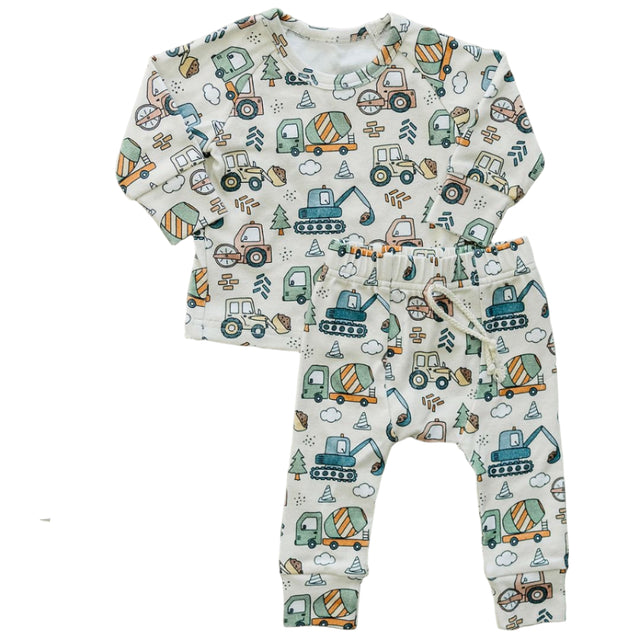 Lounge Set | Construction Trucks - HoneyBug 