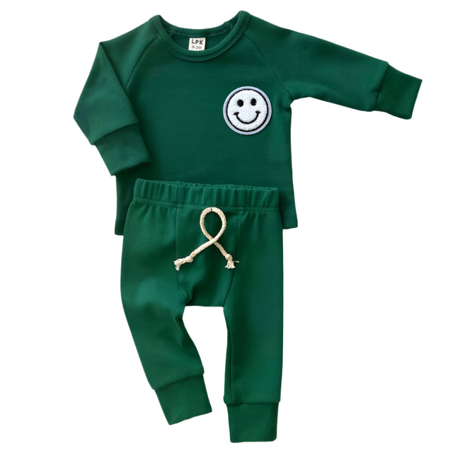 Lounge Set | Smiley Green - HoneyBug 