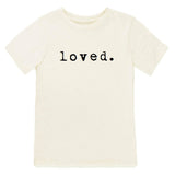 Loved. Organic Cotton Kids Tshirt Short Sleeve - HoneyBug 