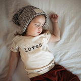 Loved. Organic Cotton Kids Tshirt Short Sleeve - HoneyBug 
