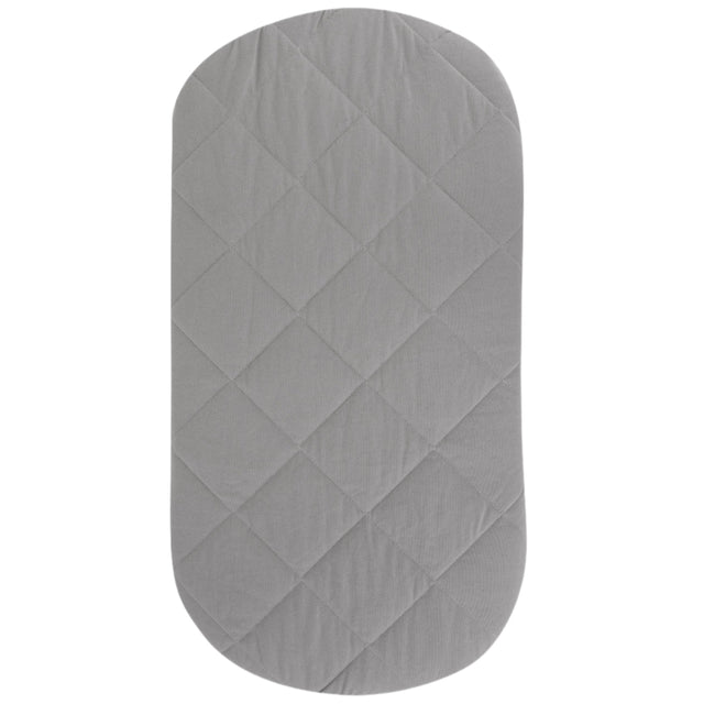 Quilted Waterproof Bassinet Sheet with Heat Protection - Grey - HoneyBug 