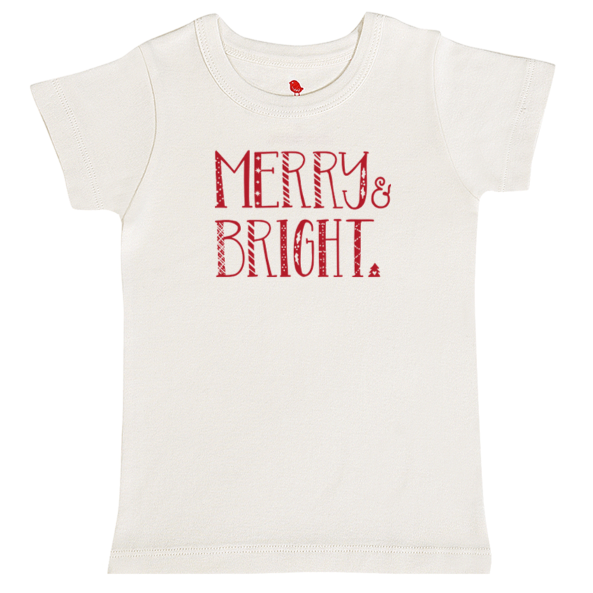 graphic tee | merry & bright - HoneyBug 