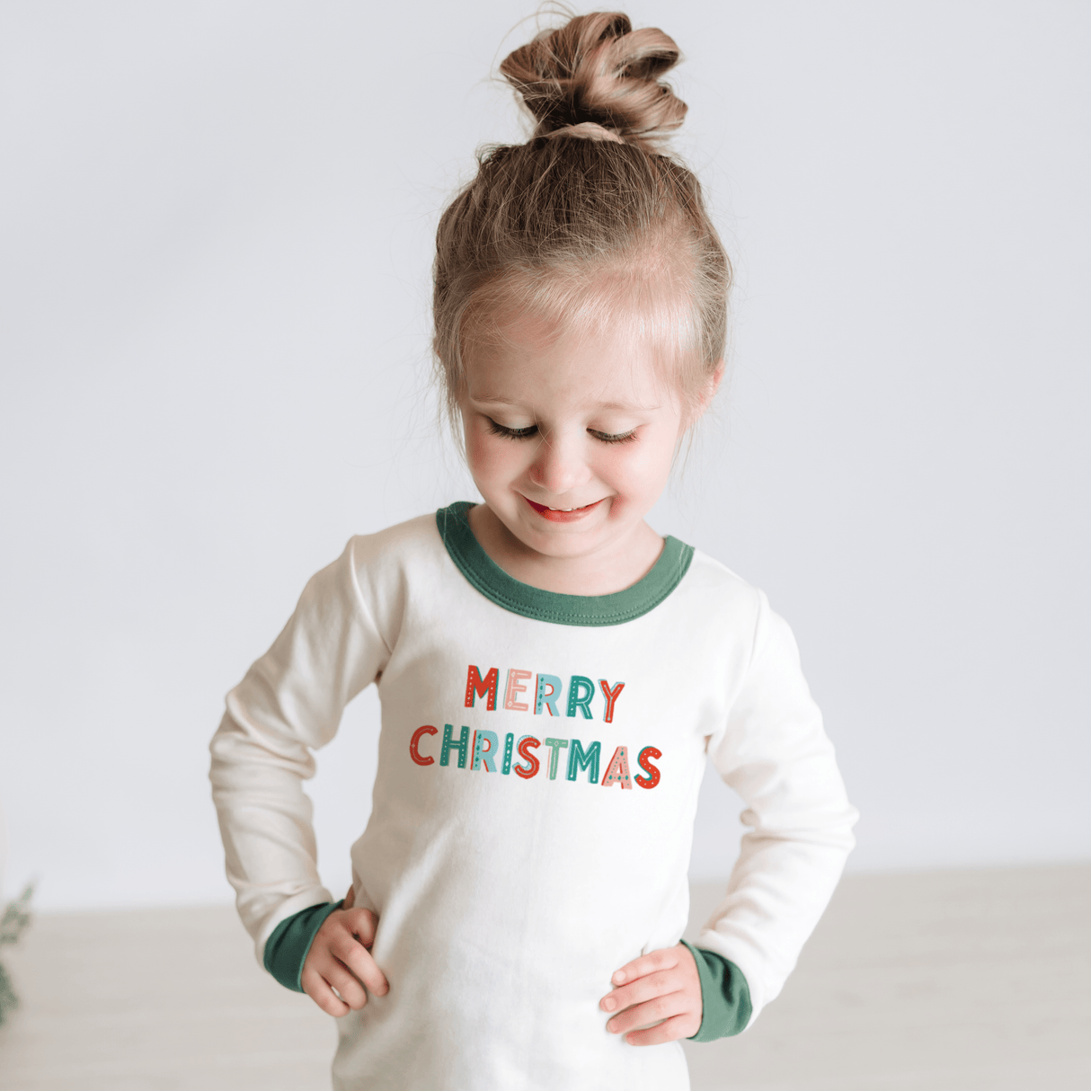 pajamas | merry christmas  green - HoneyBug 