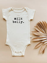 Milk Belly Organic Cotton Baby Bodysuit Short Sleeve - HoneyBug 