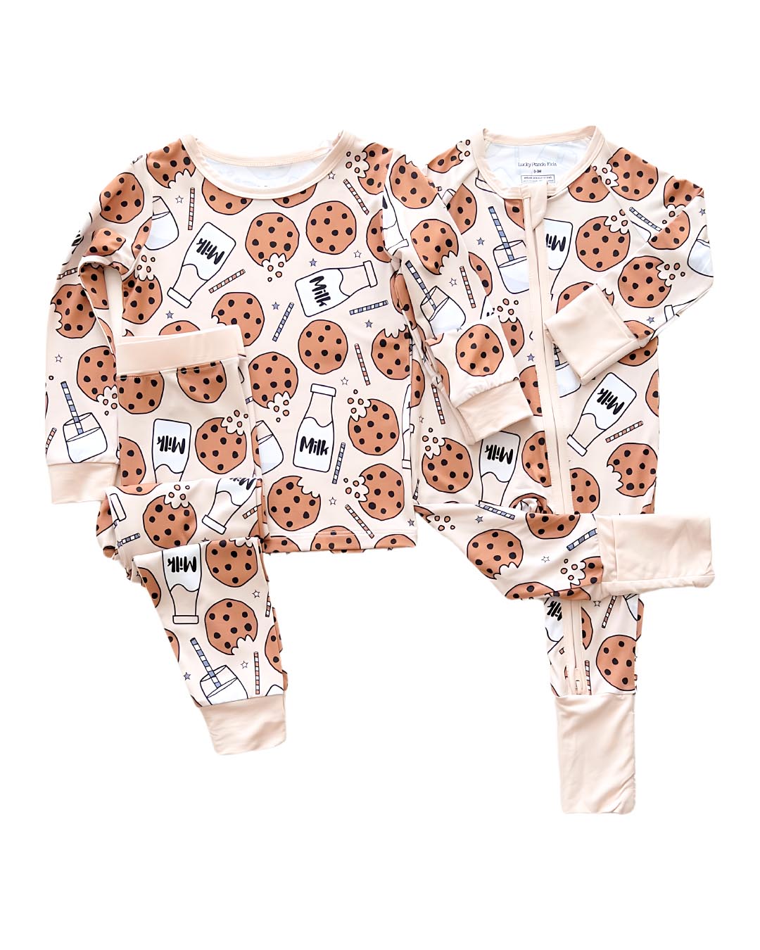 Bamboo Two Piece Set | Milk & Cookies - HoneyBug 