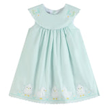 Misty Blue Fuzzy Chickies Dress