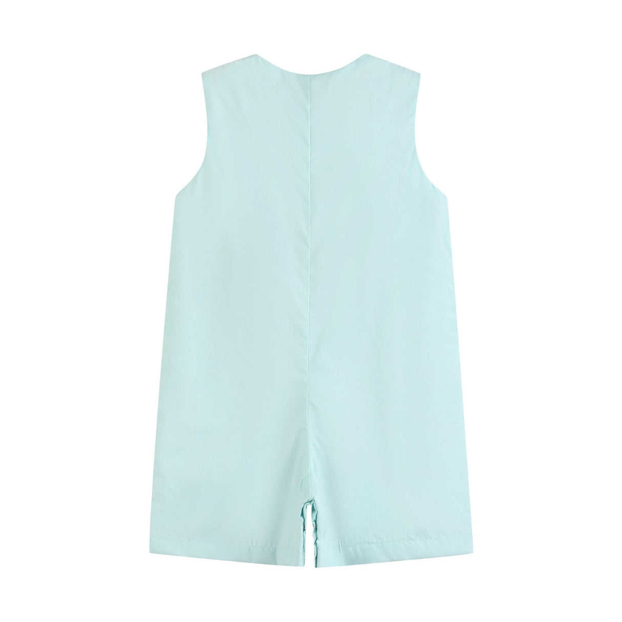 Misty Blue Fuzzy Lamb Shortalls
