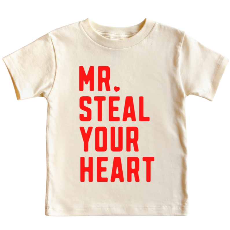 Mr. Steal Your Heart Toddler Valentine's Tee - HoneyBug 