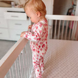 Organic Footie - Pink Balloons