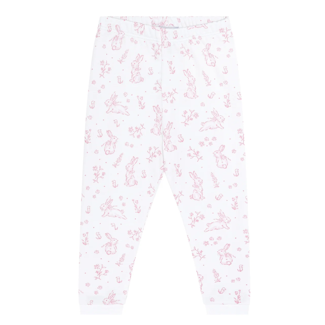 Pink Bunny Toile Pajama