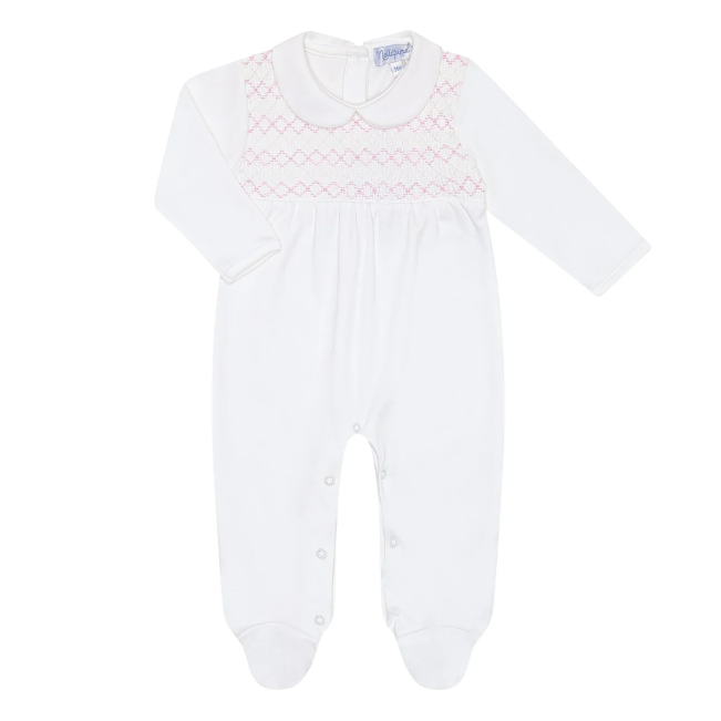 Signature Smocked Girls Footie