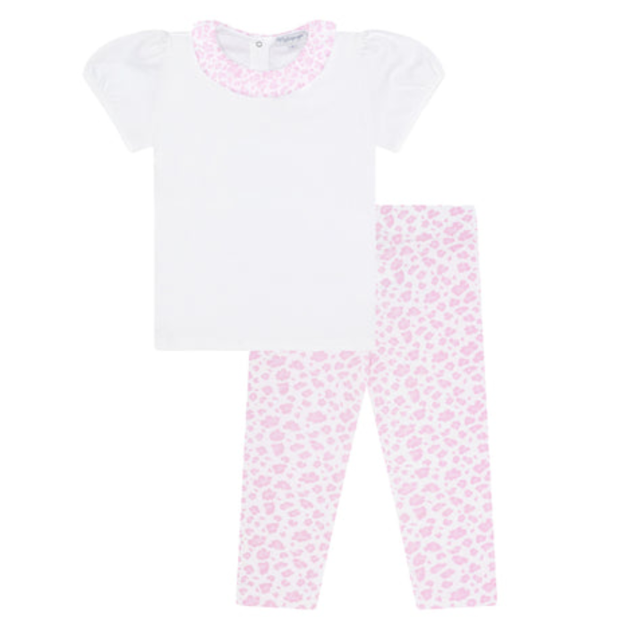 Pink Cheetah Tee-Leggings Set