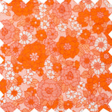 Girls' Short Puff Sleeve Dress | Orange Meadow - HoneyBug 