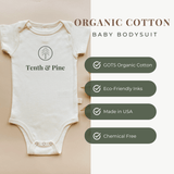 Bestie Clay Organic Cotton Baby Bodysuit Long Sleeve