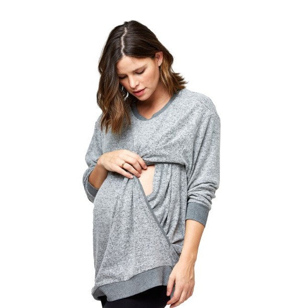 Jo Nursing Sweatshirt by NOM Maternity - HoneyBug 
