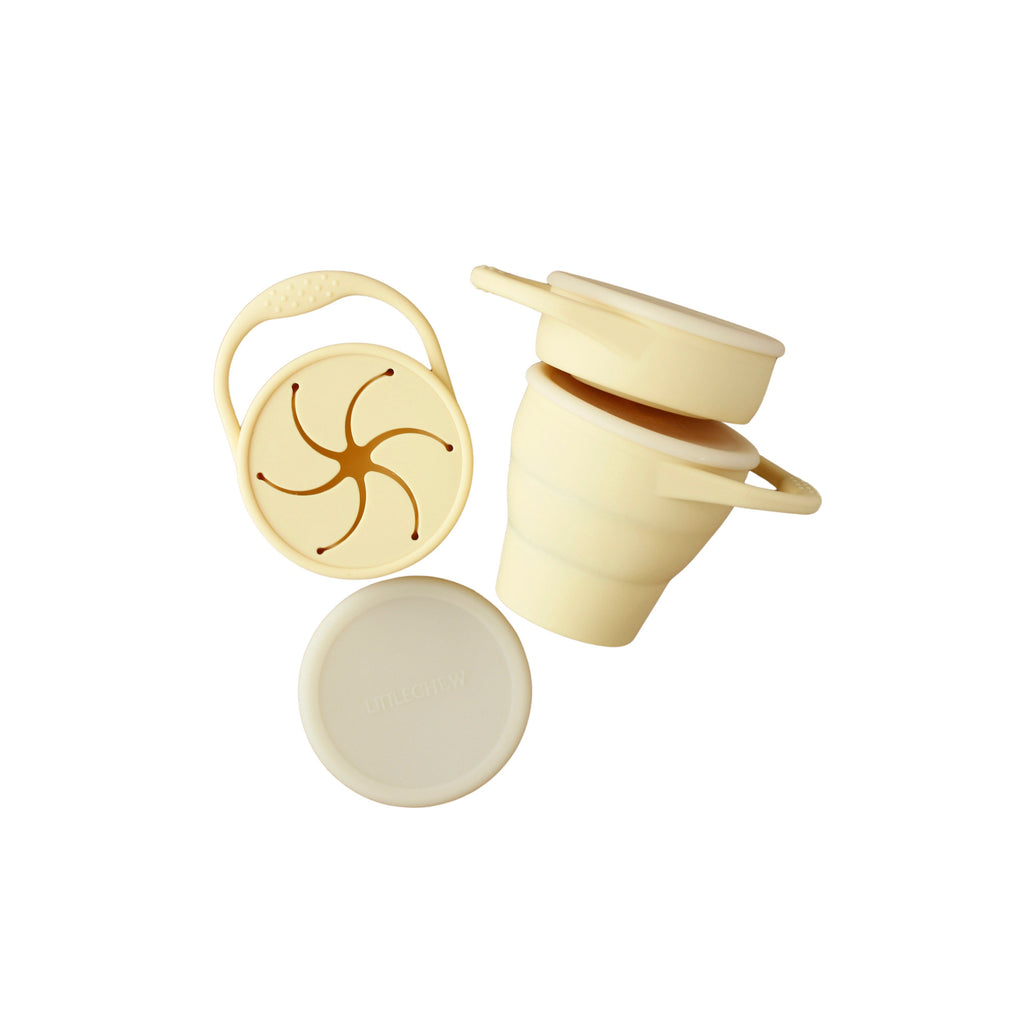 Foldable Silicone Snack Cup - Pineapple - HoneyBug 
