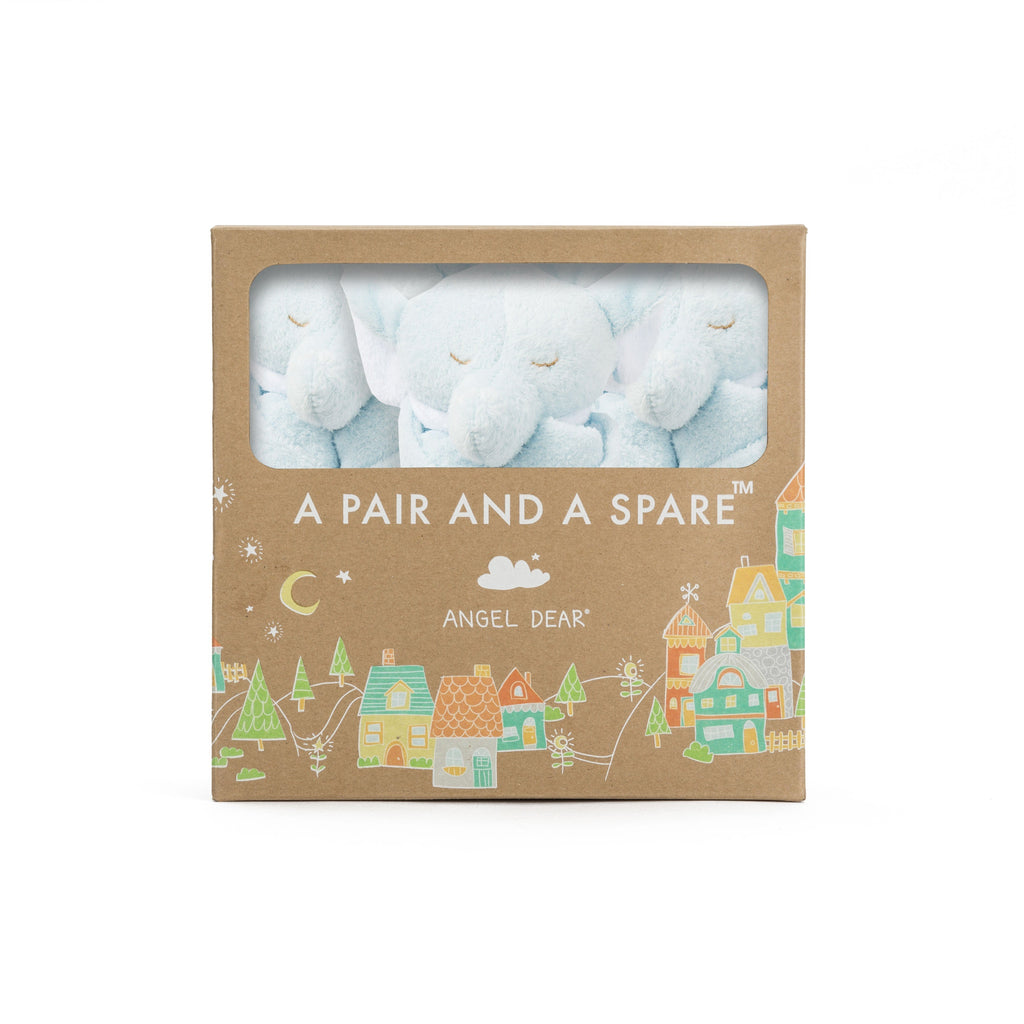 Pair and a Spare - Blue Elephant - HoneyBug 