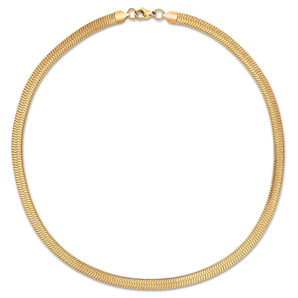 Paola Herringbone Chain Necklace - HoneyBug 