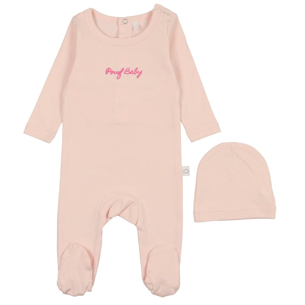 Pouf Baby Footie - Pink - HoneyBug 