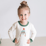 pajamas | penguin pine green - HoneyBug 