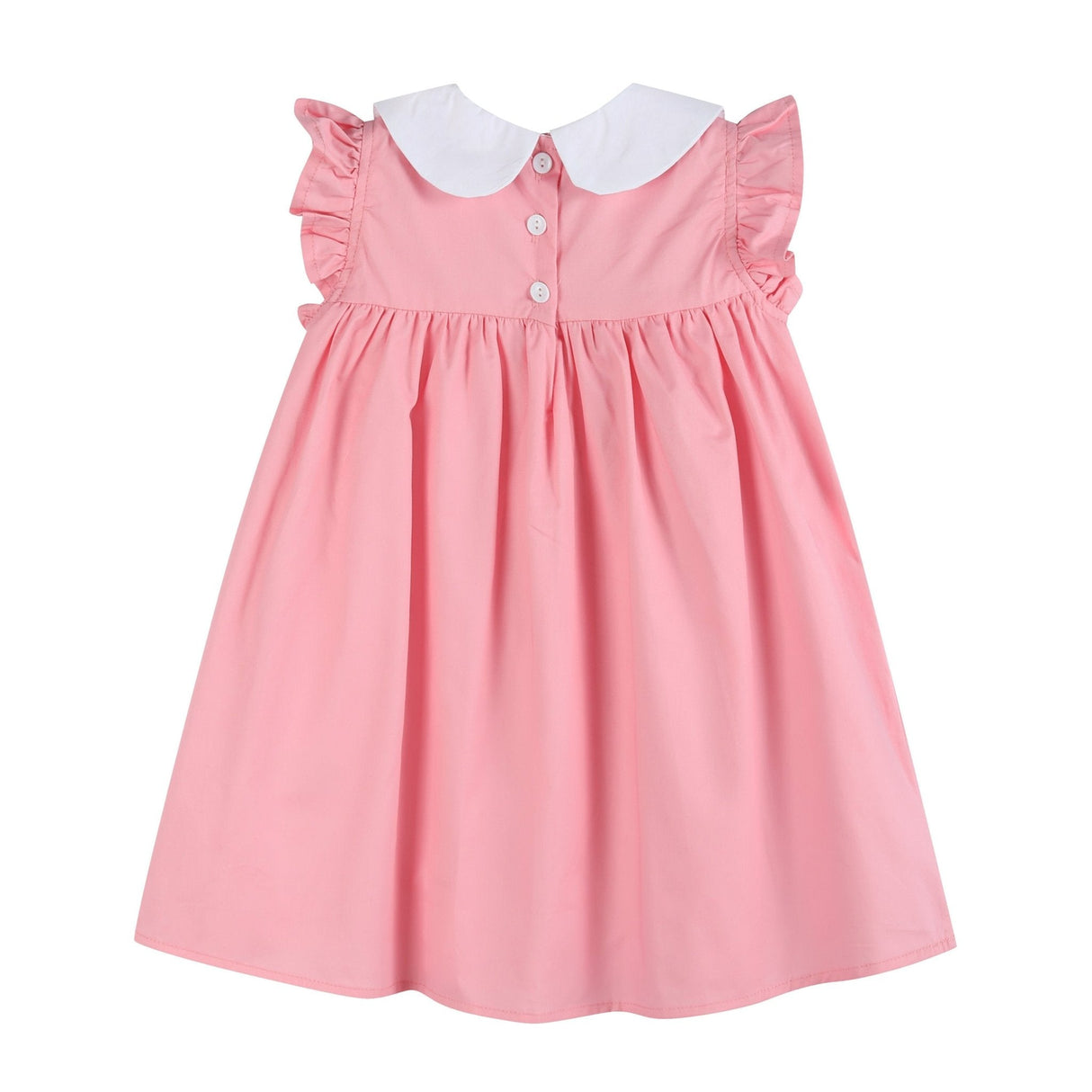 Pink and Red Heart Ruffle Dress