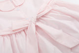 Pink Petal Collared Smocked Dress