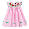 Pink Stripe Smocked Watermelon Dress
