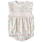 Pink Madison Smocked Bubble - HoneyBug 