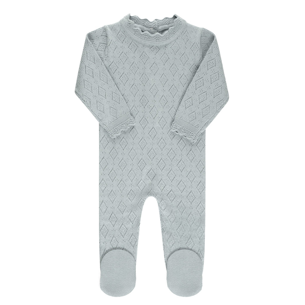 Pointelle Knit Collection - Footies - HoneyBug 