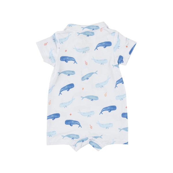 Polo Shortie - Whale Hello There - HoneyBug 