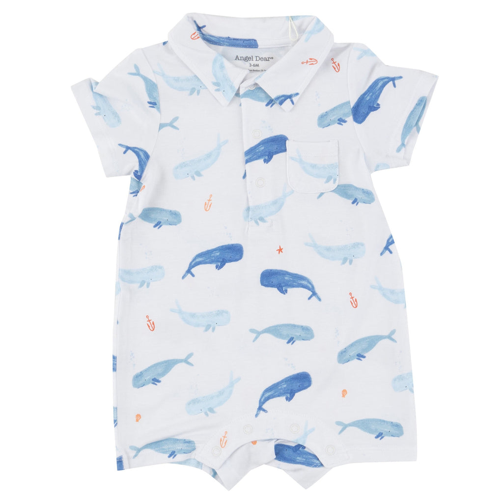 Polo Shortie - Whale Hello There - HoneyBug 
