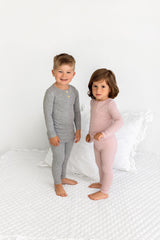 Henley PJ- Blush - HoneyBug 