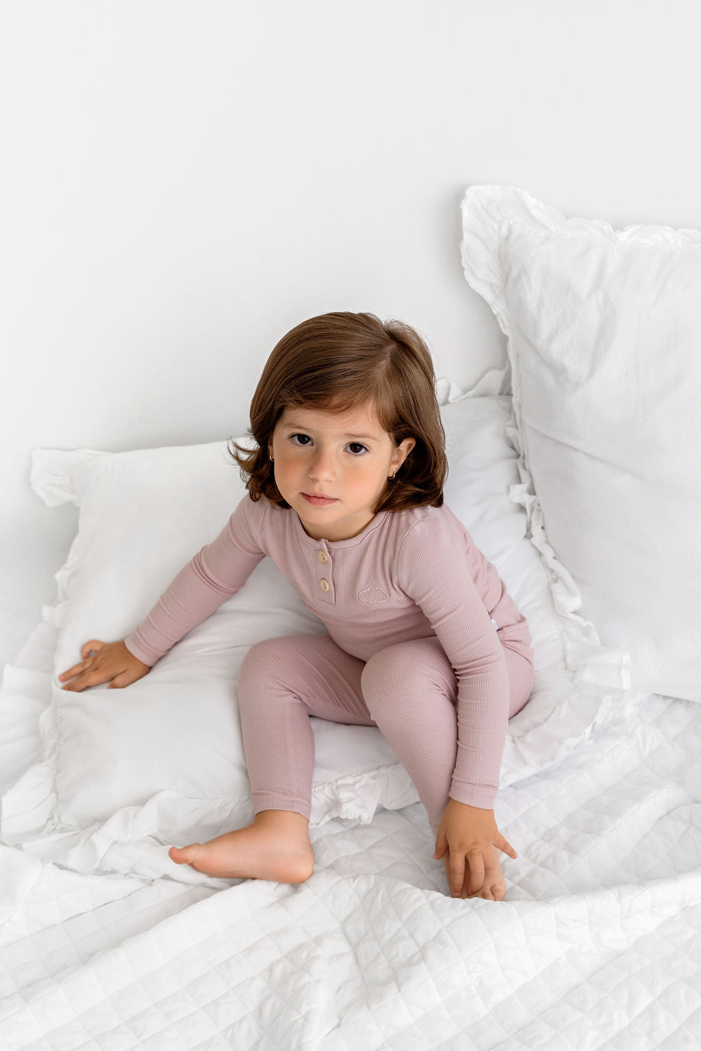 Henley PJ- Blush - HoneyBug 