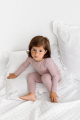 Henley PJ- Blush - HoneyBug 