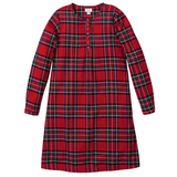Women's Brushed Twill Beatrice Nightgown in Imperial Tartan - HoneyBug 