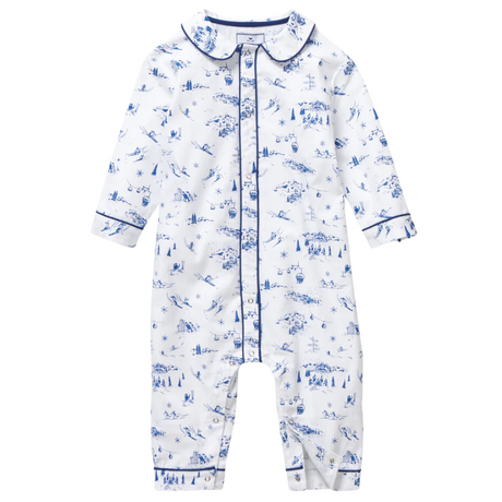 Baby's Twill Cambridge Romper in Chalet Toile - HoneyBug 