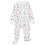 Baby's Pima Romper in Merry Meow - HoneyBug 