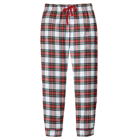 Women's Brushed Twill Pants in Balmoral Tartan - HoneyBug 