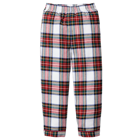 Kid's Brushed Twill Pajama Pant in Balmoral Tartan - HoneyBug 