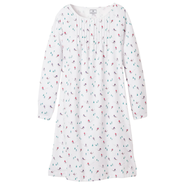 Women's Flannel Beatrice Nightgown in Après Ski - HoneyBug 